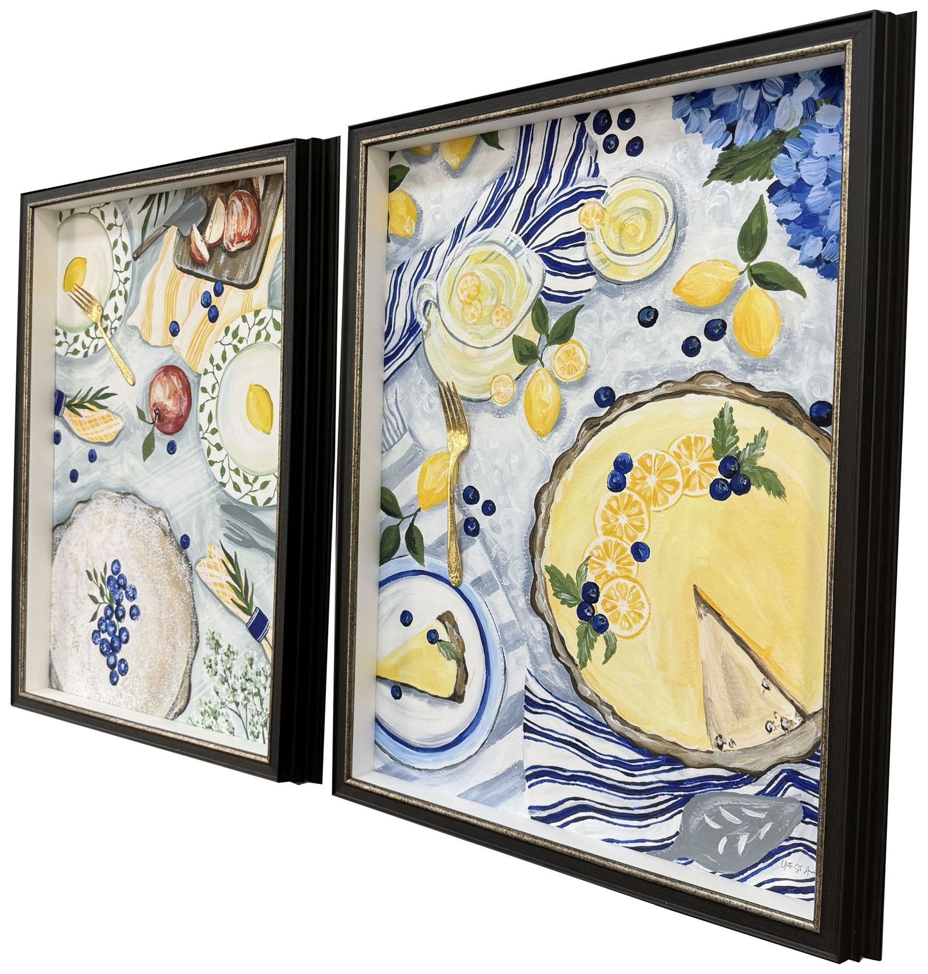 Image 2 Uttermost Abstract Reflections 49.5" Framed Canvas Wall Art more views