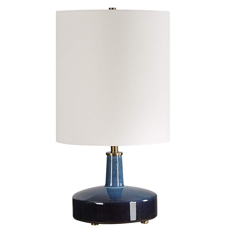 Image 4 Uttermost Abyss Blue Ombre Ceramic Table Lamp more views