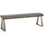 Uttermost Acai 60" Wide Light Gray Wash Accent Bench