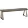 Uttermost Acai 60" Wide Light Gray Wash Accent Bench