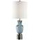Uttermost Acciano Frosted Blue Glass Buffet Table Lamp