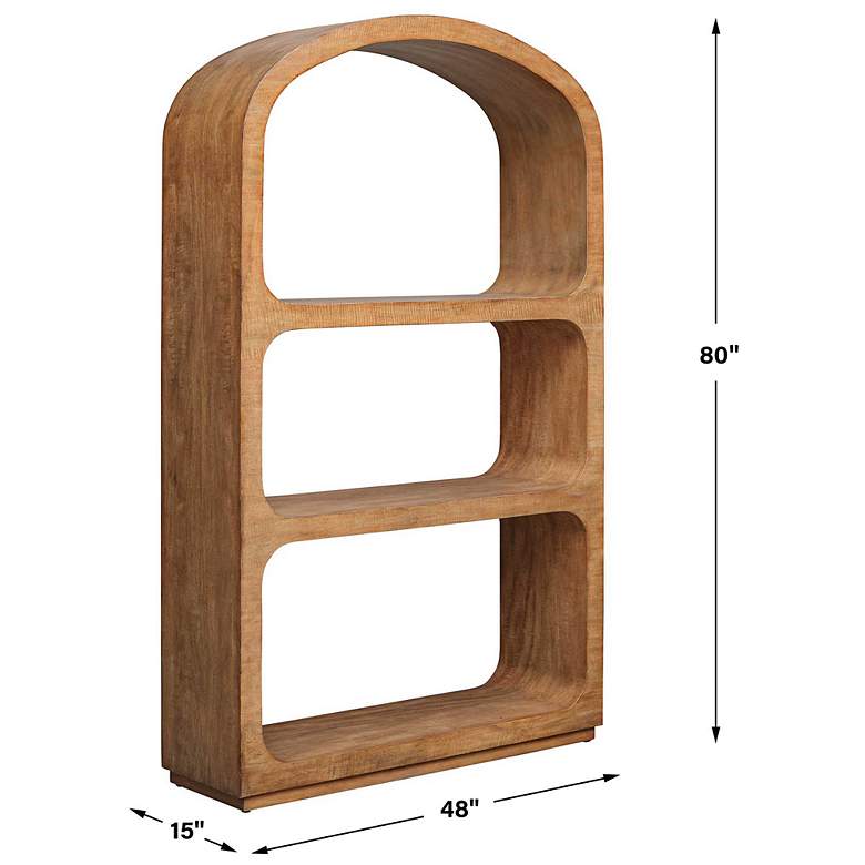 Image 3 Uttermost Achley 80" H x 40" W x 15" D Mango Etagere more views