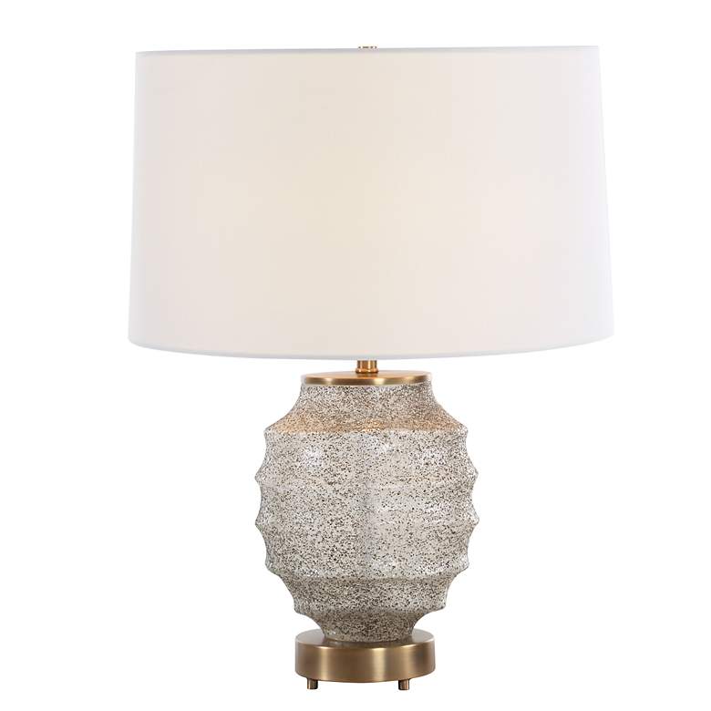 Image 2 Uttermost Acosta 22 1/4" High Ribbed Glass Table Lamp