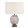 2_Uttermost Acosta 22 1/4" High Ribbed Glass Table Lamp