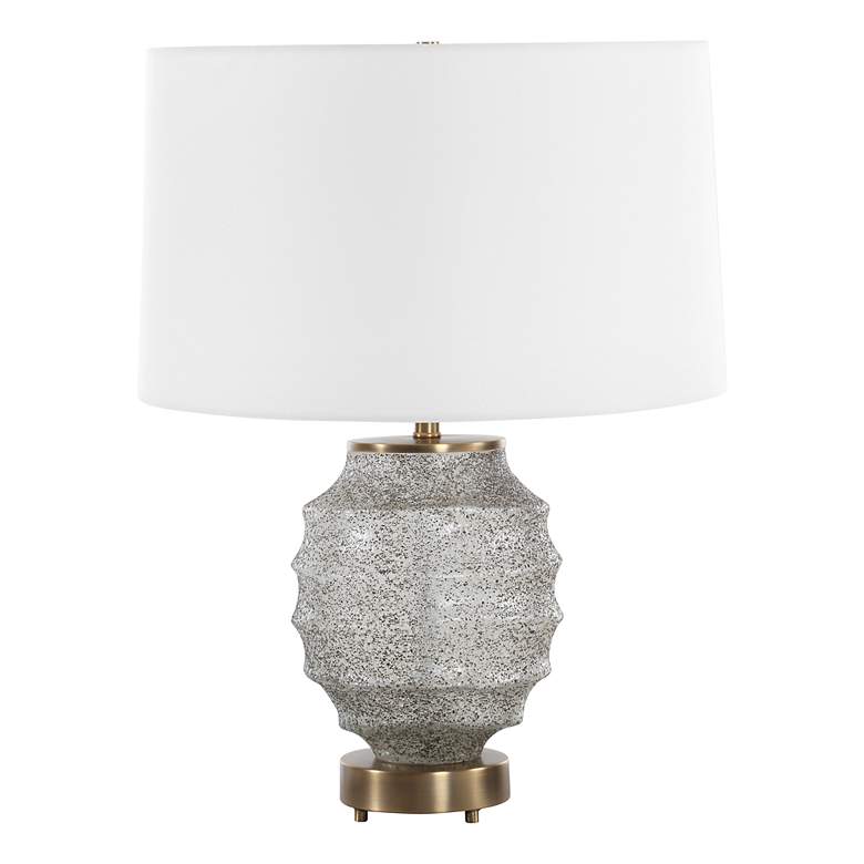 Image 4 Uttermost Acosta 22 1/4" High Ribbed Glass Table Lamp more views