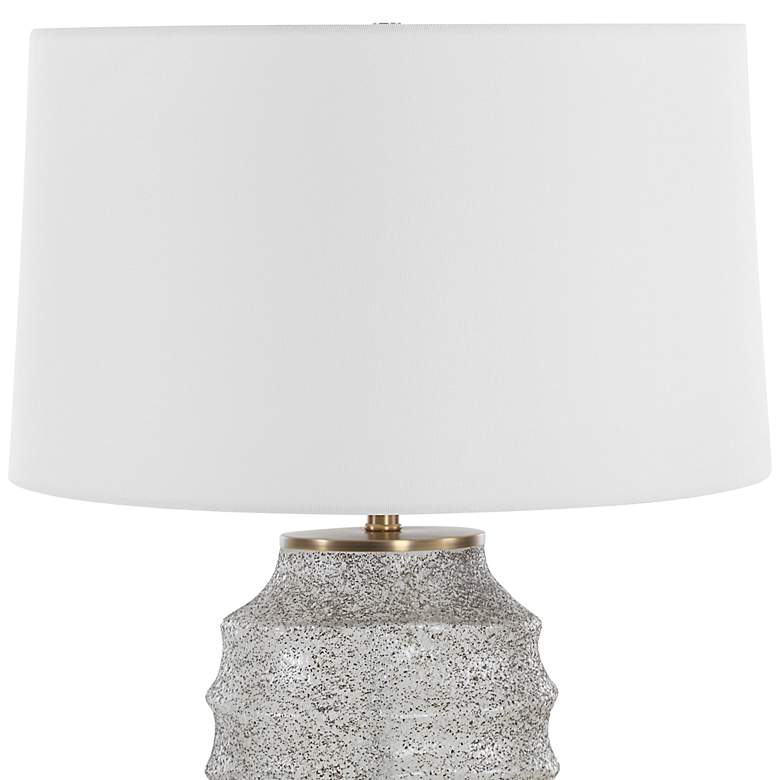 Image 5 Uttermost Acosta 22 1/4" High Ribbed Glass Table Lamp more views
