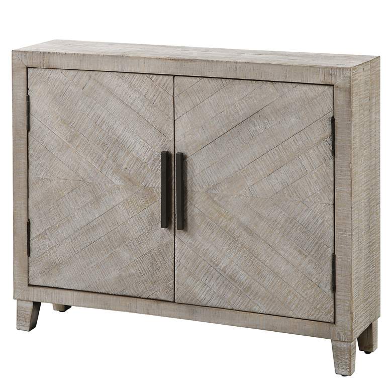Image 4 Uttermost Adalind 40"W White Washed 2-Door Accent Cabinet more views