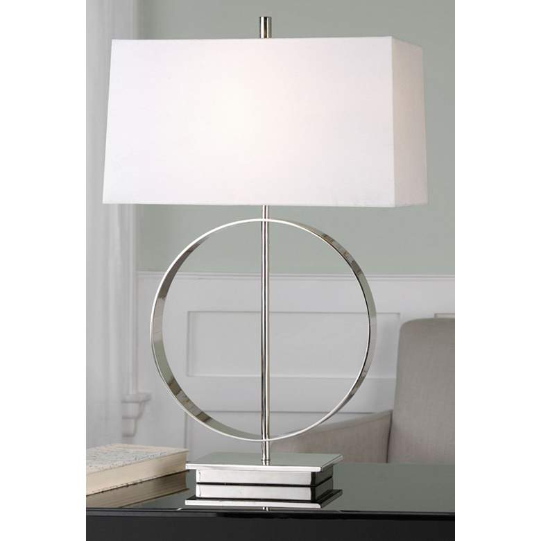 Image 1 Uttermost Addison Polished Nickel Table Lamp