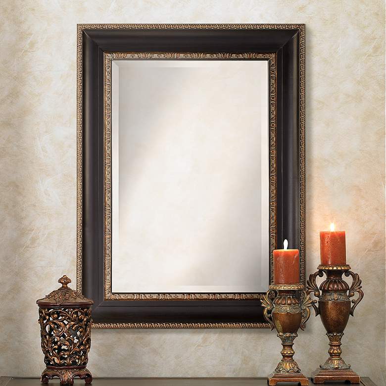 Image 1 Uttermost Addyson 30 inch x 40 inch Bronze Wall Mirror