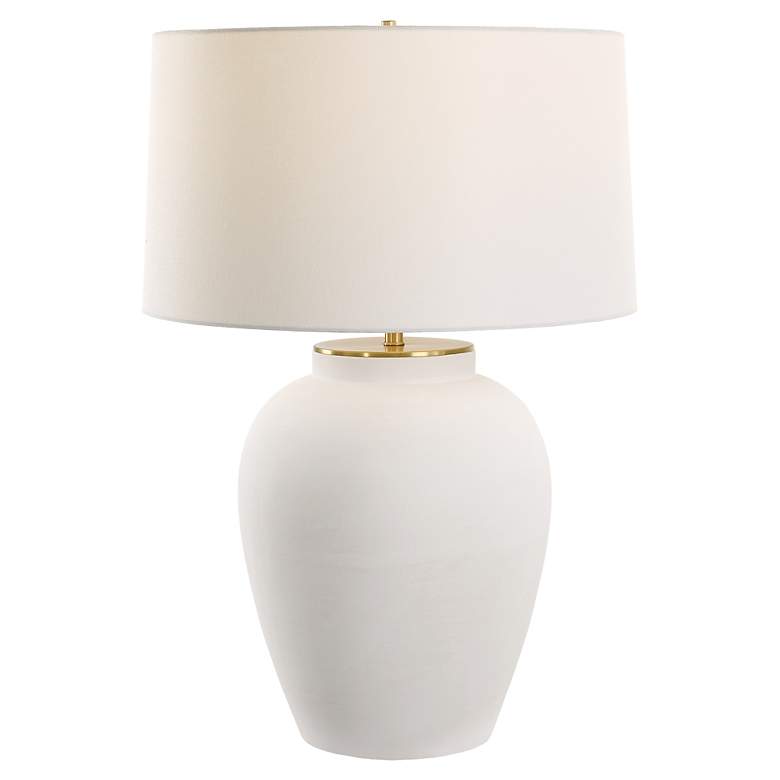 Image 2 Uttermost Adelaide 29" High White Ceramic Table Lamp