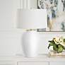 3_Uttermost Adelaide 29" High White Ceramic Table Lamp more views