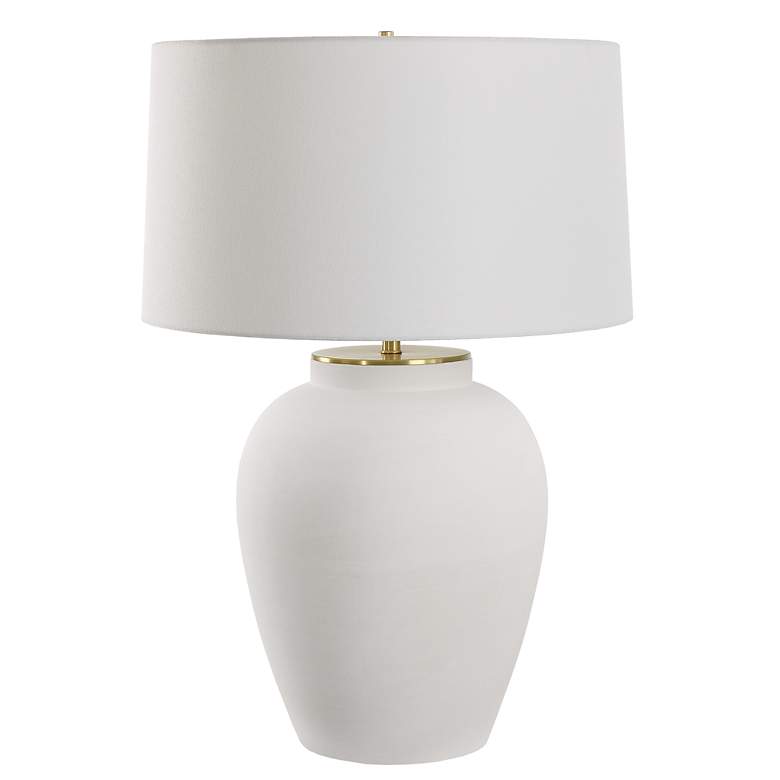 Image 4 Uttermost Adelaide 29" High White Ceramic Table Lamp more views