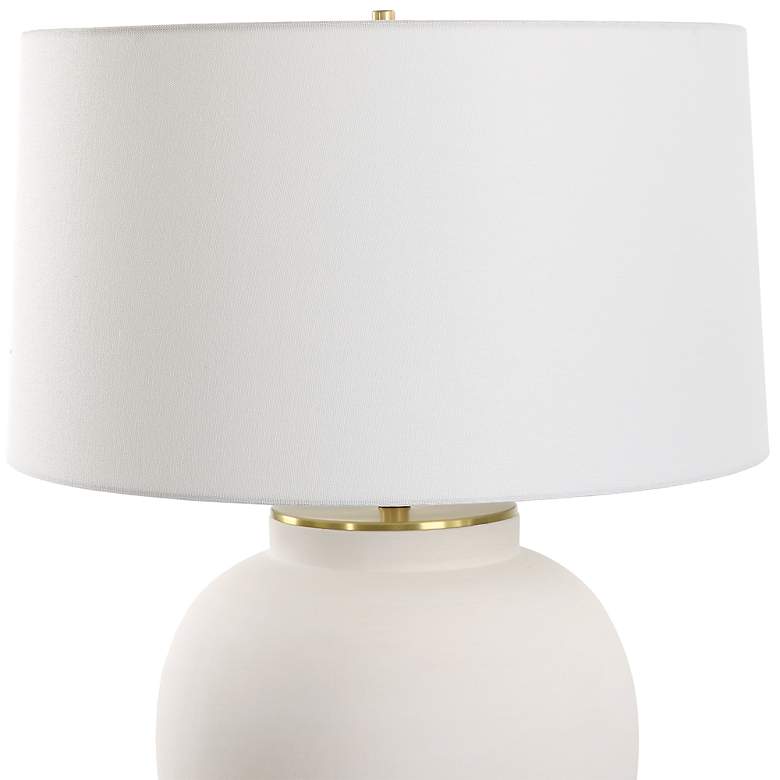 Image 5 Uttermost Adelaide 29" High White Ceramic Table Lamp more views