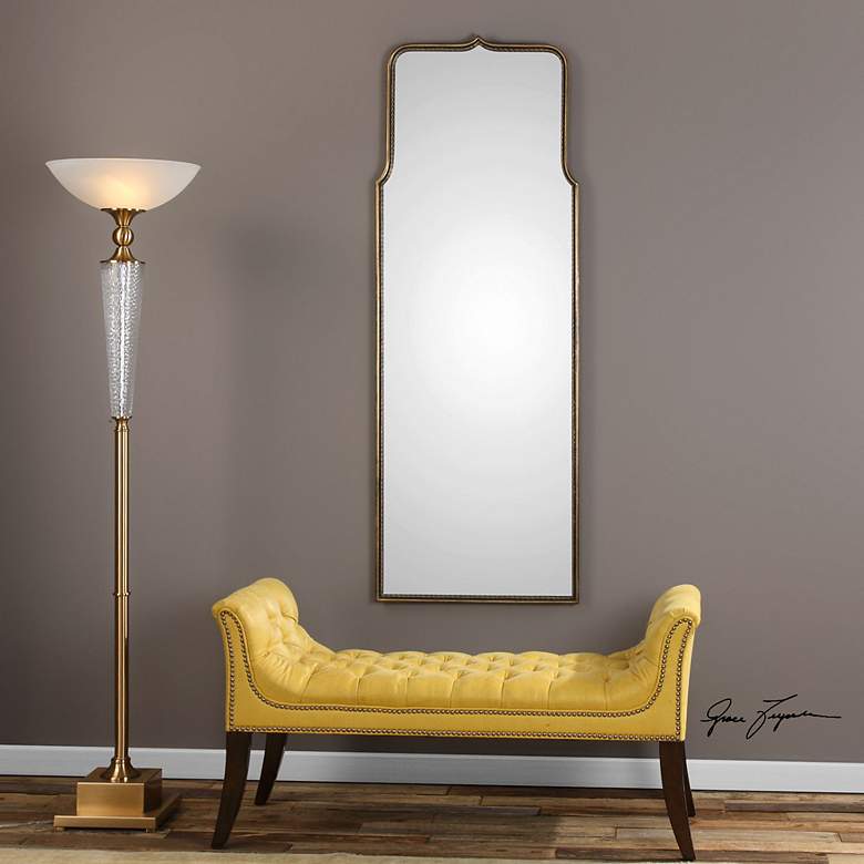 Image 5 Uttermost Adelasia Antique Gold 24" x 68 3/4" Wall Mirror more views
