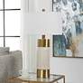 3_Uttermost Adelia 30 1/2" Brass and Ivory Crackle Ceramic Table Lamp more views