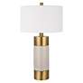 4_Uttermost Adelia 30 1/2" Brass and Ivory Crackle Ceramic Table Lamp more views
