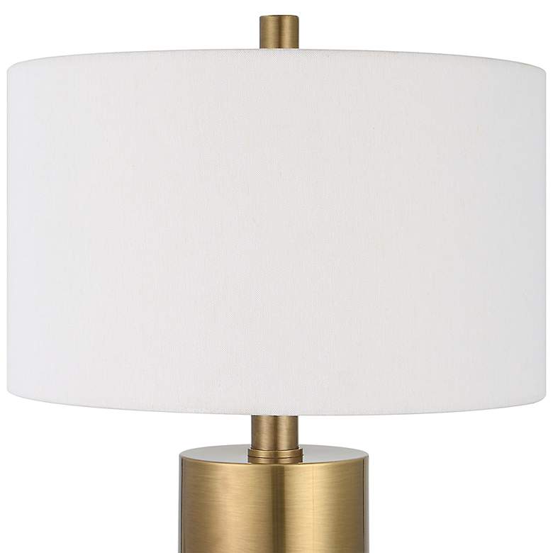 Image 5 Uttermost Adelia 30 1/2" Brass and Ivory Crackle Ceramic Table Lamp more views