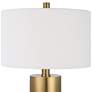 5_Uttermost Adelia 30 1/2" Brass and Ivory Crackle Ceramic Table Lamp more views