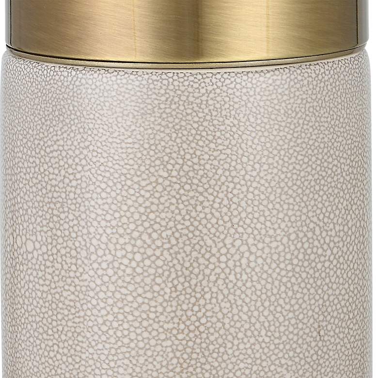Image 6 Uttermost Adelia 30 1/2" Brass and Ivory Crackle Ceramic Table Lamp more views