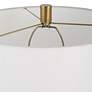 7_Uttermost Adelia 30 1/2" Brass and Ivory Crackle Ceramic Table Lamp more views