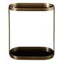 Uttermost Adia 23" Wide Black Glass Side Table