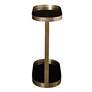 Uttermost Adia 23" Wide Black Glass Side Table