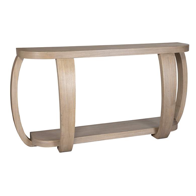 Image 3 Uttermost Adona 59 3/4" Wide Mindi Wood Console Table more views