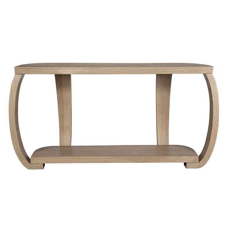 Image 4 Uttermost Adona 59 3/4" Wide Mindi Wood Console Table more views