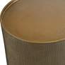 Uttermost Adrina 12" Wide Antique Gold Round Accent Table