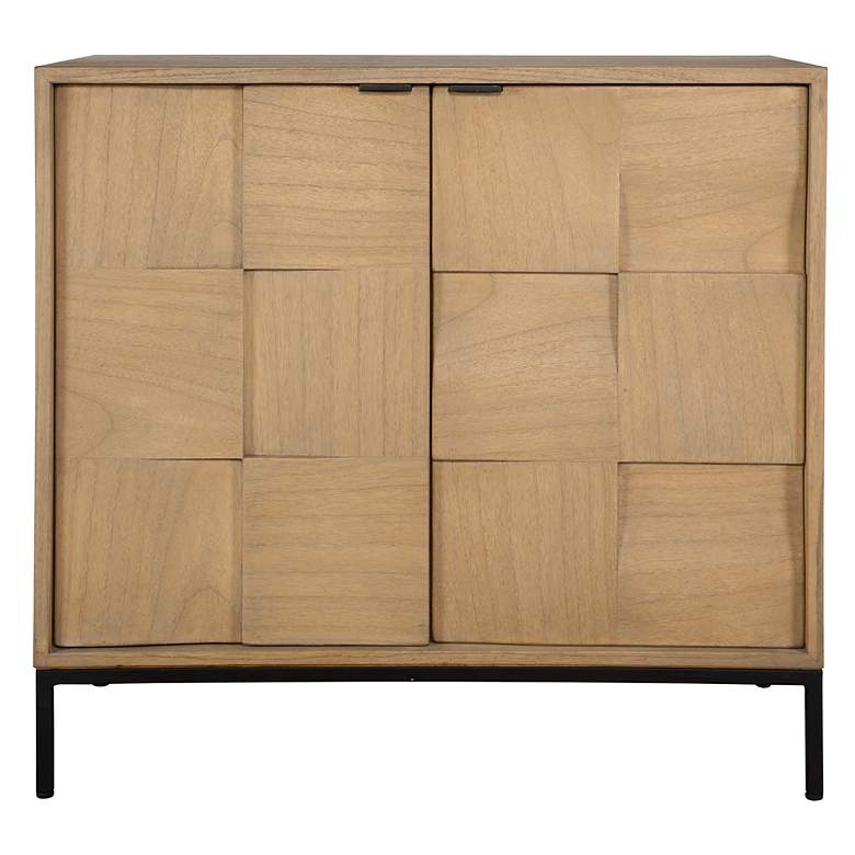 Image 1 Uttermost Aerie Mini Wood 2 Door Cabinet