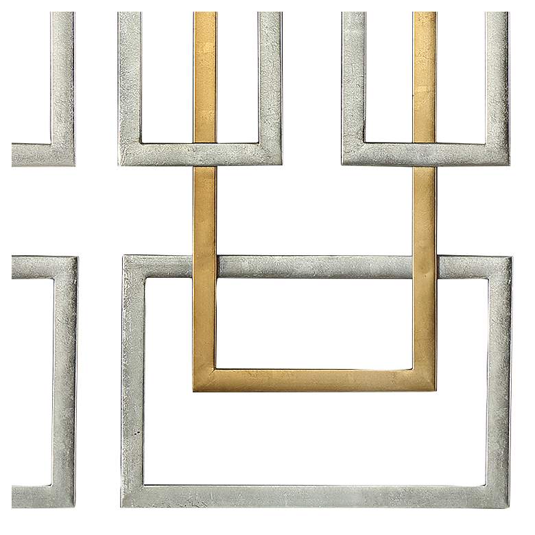 Image 2 Uttermost Aerin 50 3/4 inchH Geometric Metal Wall Art Set of 2 more views