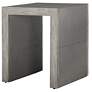 3_Uttermost Aerina 20" Wide Light Gray Faux Shagreen End Table more views