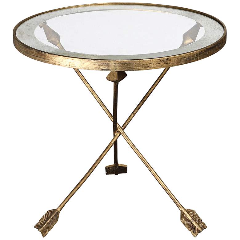 Uttermost Aero Glass Top Accent Table