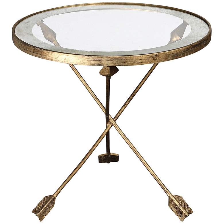 Image 1 Uttermost Aero Glass Top Accent Table