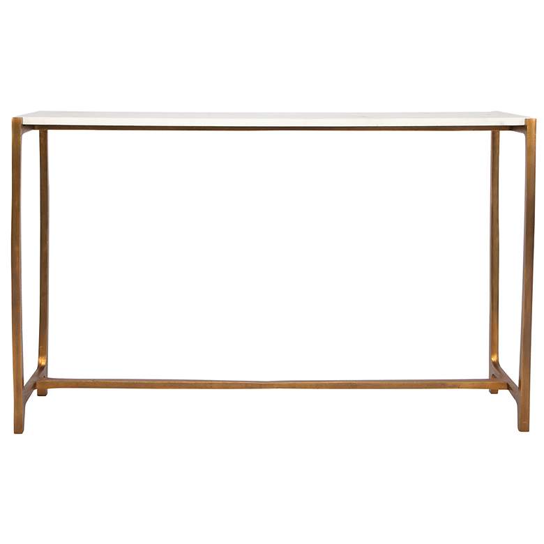 Image 1 Uttermost Affinity 47" L x 30" T Gold Console Table