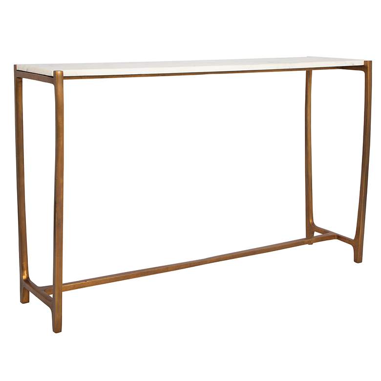 Image 4 Uttermost Affinity 47" L x 30" T Gold Console Table more views