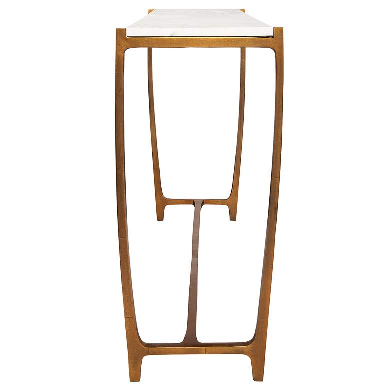 Image 5 Uttermost Affinity 47" L x 30" T Gold Console Table more views
