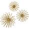 Uttermost Aga Plated Gold Metal 3-Piece Wall Decor Set