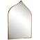 Uttermost Agadir Brushed Gold 24" x 36 1/2" Arch Wall Mirror