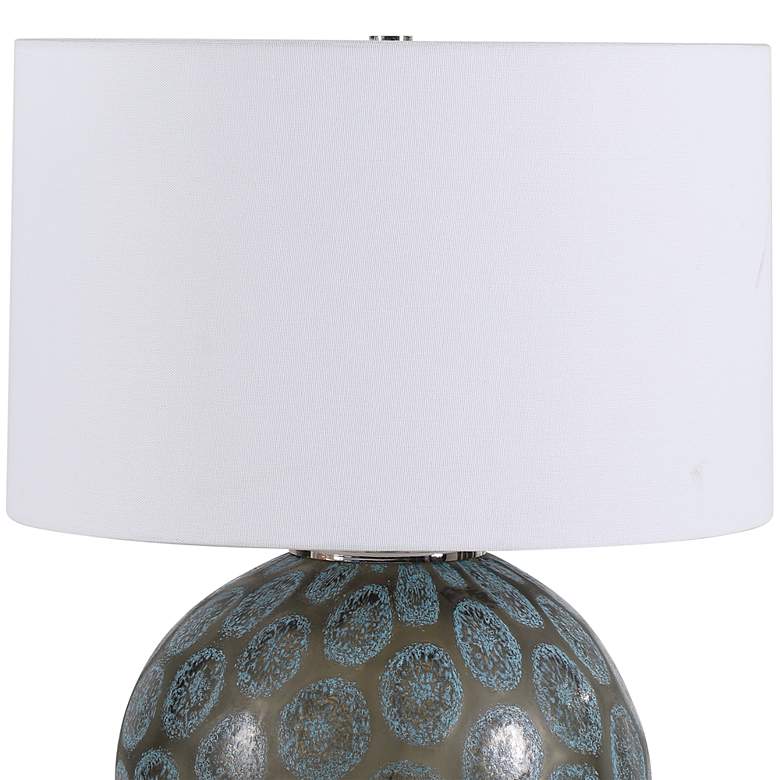 Image 4 Uttermost Agate Slice Charcoal Glass Accent Table Lamp more views