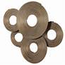 Uttermost Ahmet 34 3/4"W Layered Rings Gold Metal Wall Art