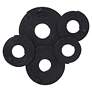 6_Uttermost Ahmet 34 3/4"W Layered Rings Gold Metal Wall Art more views