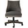 Uttermost Aidrian Charcoal Gray Adjustable Desk Chair