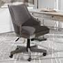 1_Uttermost Aidrian Charcoal Gray Adjustable Desk Chair