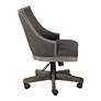 4_Uttermost Aidrian Charcoal Gray Adjustable Desk Chair more views