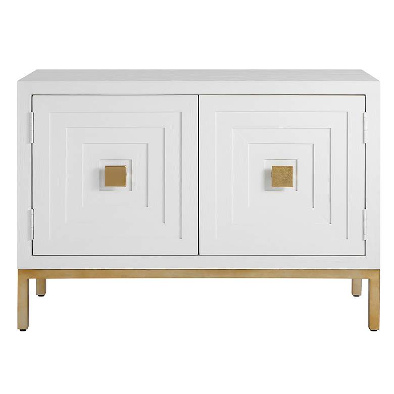 Image 2 Uttermost Aiken 2 Door White Cabinet