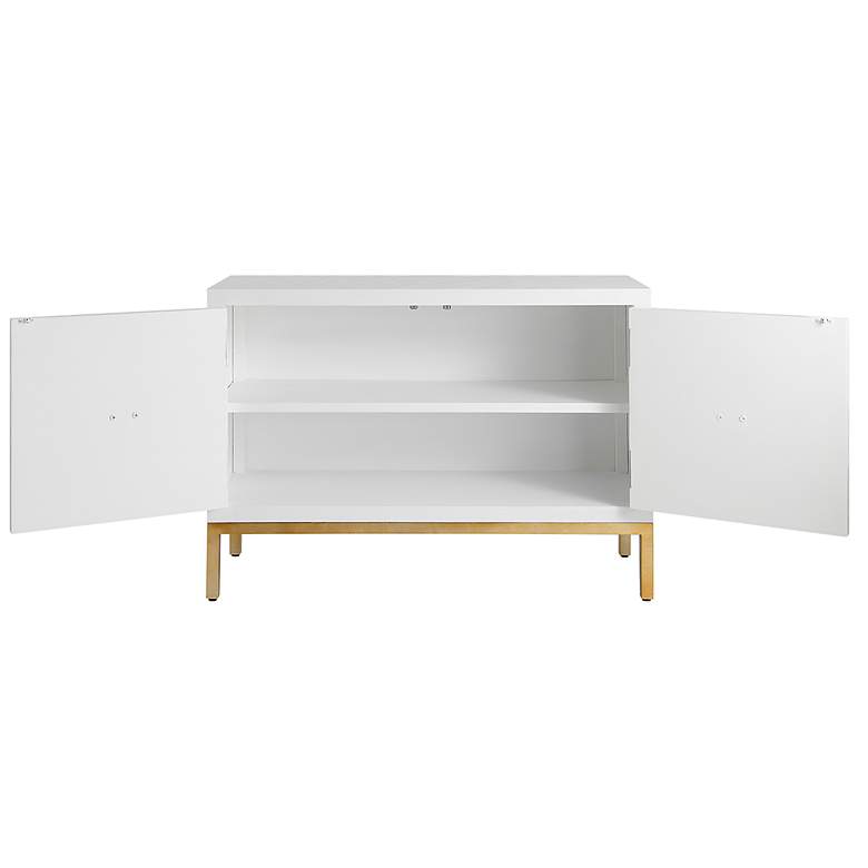 Image 6 Uttermost Aiken 2 Door White Cabinet more views