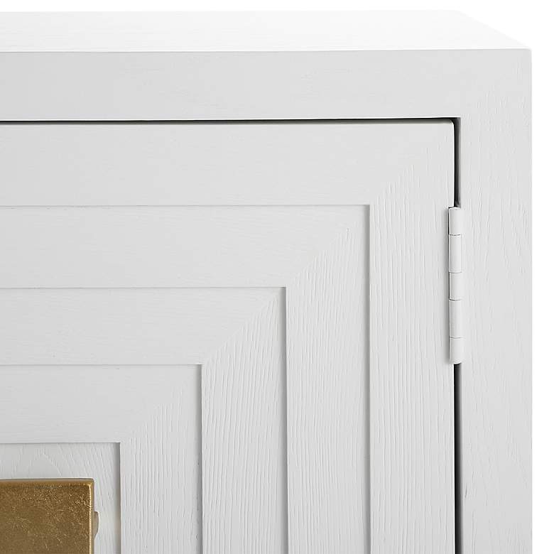 Image 7 Uttermost Aiken 2 Door White Cabinet more views