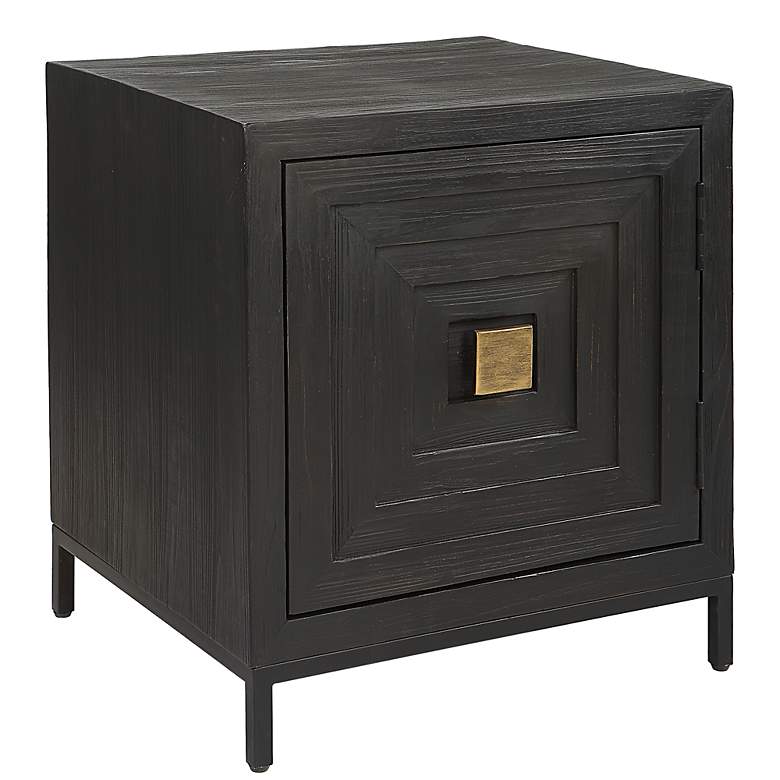 Image 3 Uttermost Aiken 22.25 inch Wide Dark Ebony Modern Cabinet more views