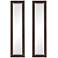 Uttermost Ailani Brown 12" x 48" Wall Mirrors Set of 2
